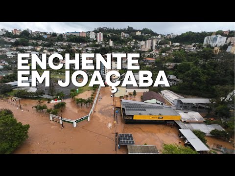 Enchente do Rio do Tigre em Joaçaba 