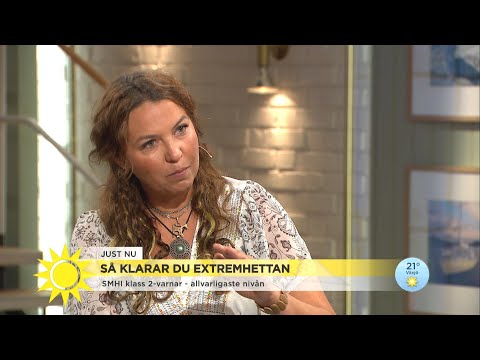 Forskarens råd i extremvärmen: ”Öppna inte dörrar och fönster under dagen”  - Nyhetsmorgon (TV4)