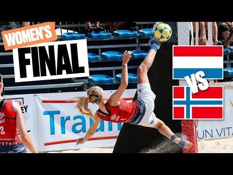 Norway vs Netherlands in women's European Footvolley Championship Final 2019