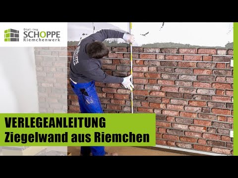 Verlegeanleitung - Ziegelwand aus Klinkerriemchen - Schritt für Schritt tutorial