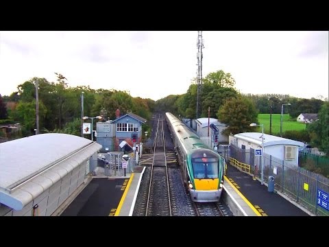 IE 22000 Class DMU Intercity Train - Clonsilla Level Crossing, Dublin