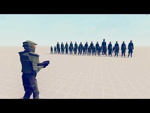 HALO MASTER CHIEF vs ZOMBIES and SWAT TEAM - Totally Accurate Battle Simulator TABS