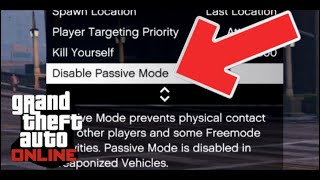 How To Get Out Of Passive Mode Gta 5