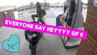 My Girlfriend 1st Time On A Motorcycle
