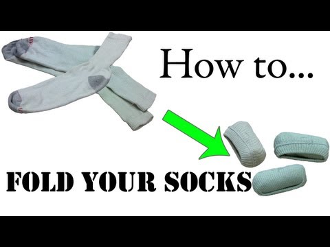 Army Packing Hack: How to Fold Your Socks for Travel (Single Roll) - Army Ranger Roll Basic Training