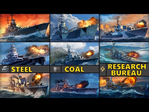 Armory Ships - Summary of Each Ship at T10 and T9