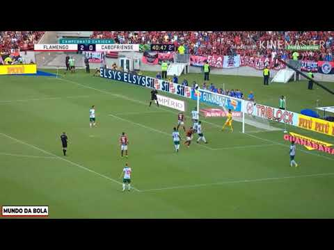 Flamengo 4 X 0 Cabofriense gols de Arão,  Diego , Arrascaeta e Bruno Henrique