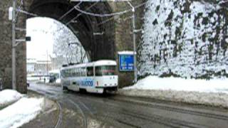 preview picture of video 'Tramvaje v Liberci (Trams in Liberec) Viadukt'