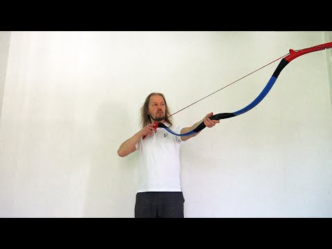 #90 Manchu bow stringing and drawing