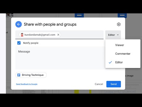 How to Share Files From Google Drive (Allow the file to be viewed only, comment or Edit)