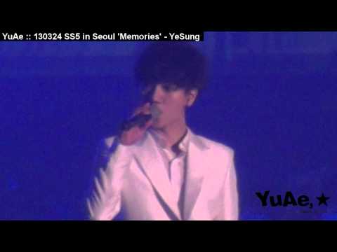 YuAe : 130324 SS5 in Seoul 'Memories' - YeSung