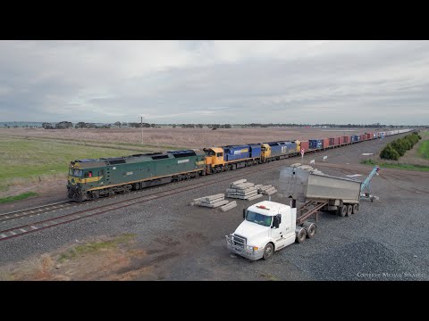 7902V Mildura To Melbourne Container Train With G520 XR559 BL27 (17/8/2022) - PoathTV Railways