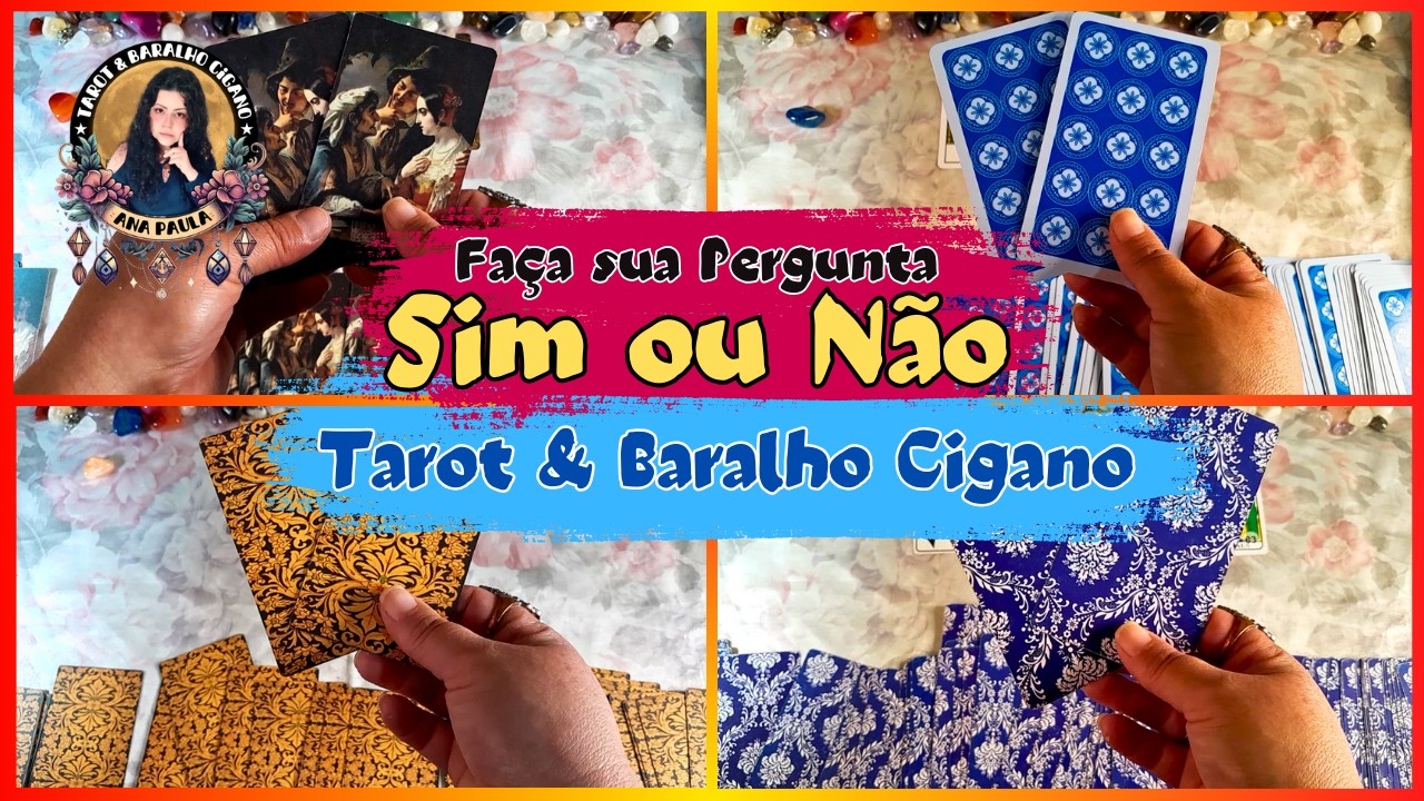 SIM ou NÃO com Tarot e Baralho Cigano! Veja a Resposta da sua Pergunta + Conselho | Tarot Responde!