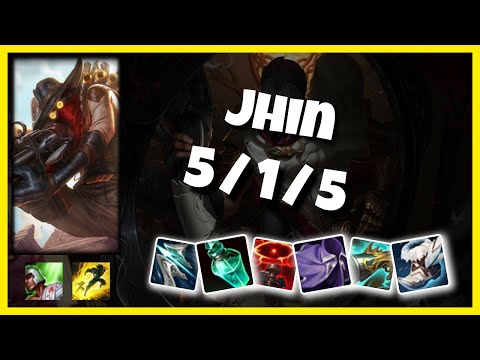 Jhin vs Lucian EU Challenger BOT (5/1/5) - v10.25