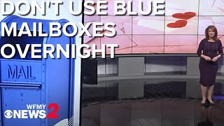 Blue Mailboxes: Don’t drop bills or Valentine’s gifts in them after hours