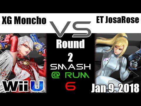 S@R6 - SSB4 Round 2 - XG Moncho (Bayonetta) VS ET JosaRose (ZSS)