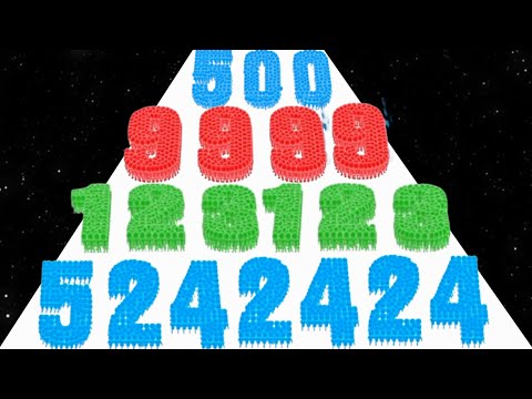 Crowd Number 3D (vs) Ball Balloon Run - All Level (NOOB vs PRO vs HACKER) New Update