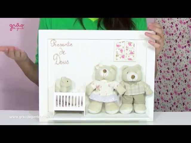 Quadro Decorativo Presente de Deus Rosa | Ref: 46369