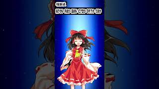 東方キャラがポケモンだった場合の種族値を考えてみよう！ 博麗霊夢編 #ポケモンsv #東方#東方project #shorts #ゆっくり実況 #ゆっくり解説#博麗霊夢
