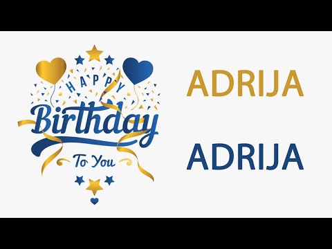 Happy Birthday to Adrija - Hindi Birthday Wish From Birthday Bash