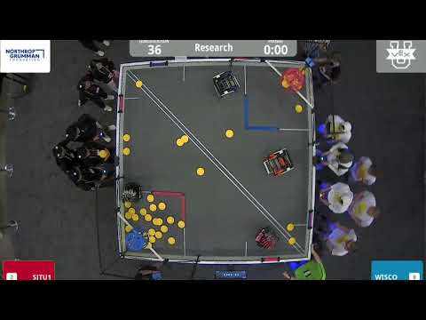 VEXU Worlds Qual 36 WISCO v SJTU1 - Watch until end.