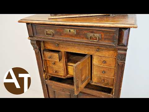 I restored a cabinet that was salvaged from the sea