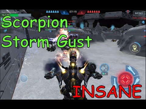 Scorpion Storm Gust. Best Scorpion Setup.  War Robots Test Server