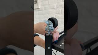 Video de Estantería Plegable Multiuso Raynee 3 Niveles Negro con Ruedas