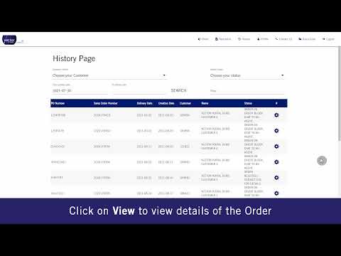 ORDER HISTORY Thumbnail