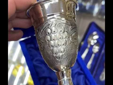 Серебряная рюмка Виноград, р087