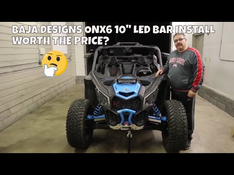 Baja Designs Can-Am Maverick X3 OnX6 10" LED Bar & Shock Mount Install