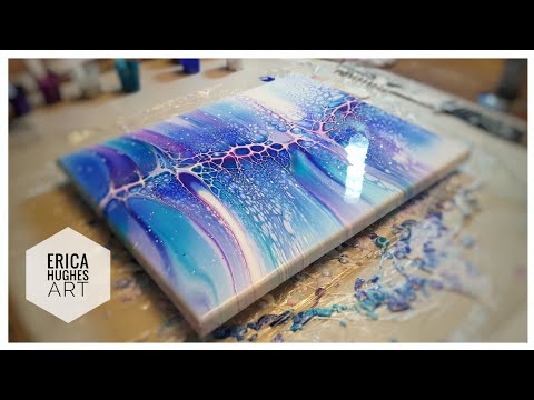 Swipe Technique l Bloom Recipe l Acrylic Pouring Techniques