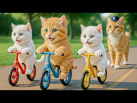 Mama Cat Trims Fur on the Farm and Makes Tiger Hat For Kittens At Home🐾🎩🐯