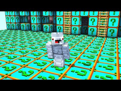 die ganze Base besteht aus Plural Lucky Blocks.. Minecraft LUCKY BLOCK BEDWARS
