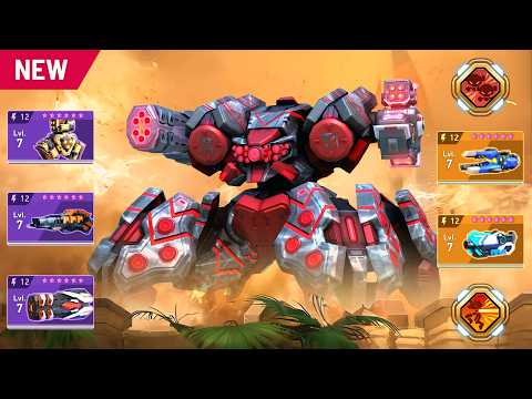 NEW Parasite & Missile Rack 12, Ember Gun 12, Nade Launcher 12, Railgun, Graviton Beam - Mech Arena