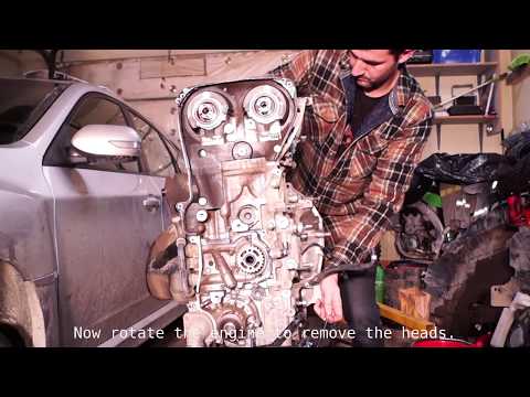 How to disassemble a Subaru EJ257. [Frugal Garage EP10]