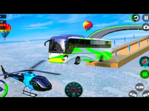 Impossible Bus Stunt Driving 2023 - Mega Ramp Racing Driving Simulator - #Android GamePlay