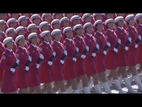 Parata militare cinese femminile   60mo anniversario