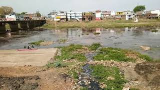 preview picture of video 'Dindori ma narmda river polluction. #dhol_ki_pol'