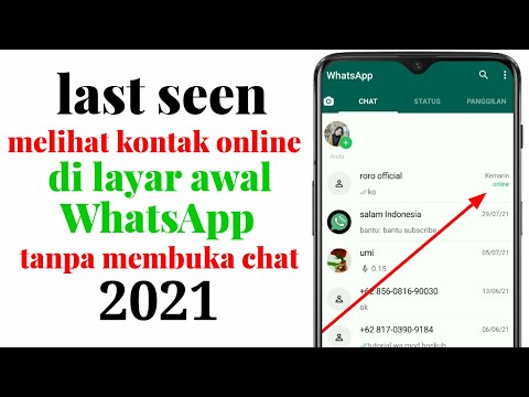 cara melihat last seen whatsapp yang disembunyikan ~ cara melihat online di layar beranda Whatsapp