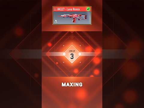 "AK117 Lava Remix" Mythic Level 3🥳 #codm #cod #codmobile #hype