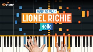 How to Play "Hello" by Lionel Richie | HDpiano (Part 1) Piano Tutorial