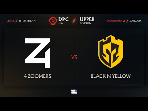 4 Zoomers vs Black N Yellow, Dota Pro Circuit 2021: S1 - NA, bo3, game 2 [eiritel & Lost]