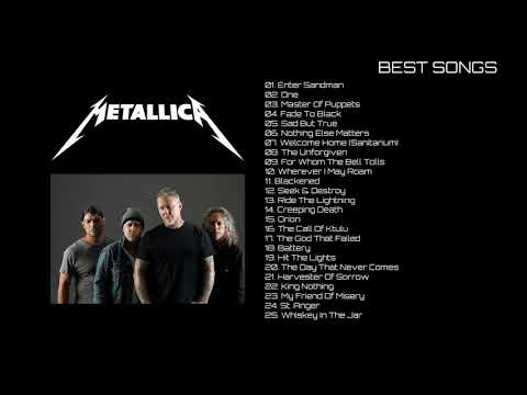 Metallica - Best Songs | 25 Playlist