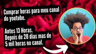 Comprar horas para meu canal do youtube