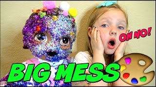 BABY ALIVE makes ANOTHER MESS! The Lilly and Mommy Show. The TOYTASTIC Sisters. FUNNY SKIT