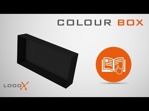 Looox Colour Box inbouwnis - 60x30cm - geborsteld RVS