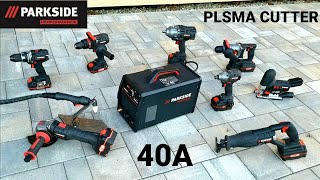 Plazmová rezačka Parkside Performance PPSK 40 A1 reže oceľ nehrdzavejúcu oceľ a hliník ako papier