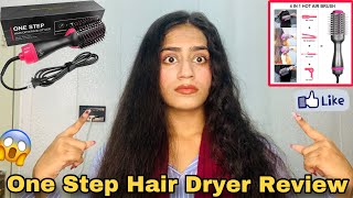 One Step Hair Dryer Review 🌸 | 3 in 1 Hot Air Brush for Smooth &amp; Shiny Hair
