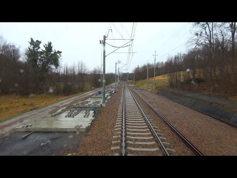 Cabview 4K EN57-1282 Kalwaria Zebrzydowska Lanckorona - Bielsko-Biała Główna + sound - 17.01.2022